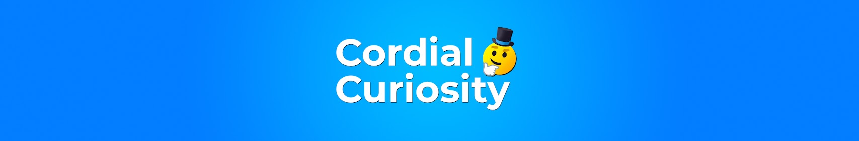 Cordial Curiosity channel banner